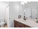 Bathroom with neutral countertop and wooden cabinets at 325 Valley Brook Way, Atlanta, GA 30342