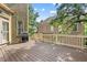 Large wooden deck offers ample outdoor space for grilling and entertainment in a private setting at 325 Valley Brook Way, Atlanta, GA 30342