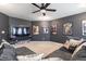 Home media room offering comfortable seating, a big screen, and a casual atmosphere at 4824 Sultana Sw Way, Atlanta, GA 30331
