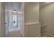 Hallway with carpeted floor and a flight of stairs at 537 Rendezvous Rd, Acworth, GA 30102