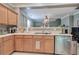 Kitchen area featuring stainless steel appliances, bright lighting, and plenty of counter space at 537 Rendezvous Rd, Acworth, GA 30102