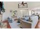 Spacious living room with stone fireplace and high ceilings at 8450 Sundial Ct, Johns Creek, GA 30024