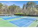 Community tennis courts with well-maintained surfaces for sports and recreation at 8450 Sundial Ct, Johns Creek, GA 30024