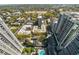 Stunning aerial view highlighting the buildings and surrounding cityscape at 195 14Th Ne St # Ph206, Atlanta, GA 30309