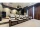 Home theater with tiered seating and large leather recliners, with a ceiling mounted projector at 195 14Th Ne St # Ph206, Atlanta, GA 30309