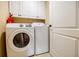 Functional laundry room with white cabinets and modern appliances, providing convenience for everyday chores at 195 14Th Ne St # Ph206, Atlanta, GA 30309