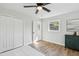 Bright bedroom with hardwood floors, neutral paint and ample closet space at 2519 Miriam Ln, Decatur, GA 30032