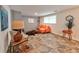 Finished basement with tiled flooring and a fireplace at 3348 Lynnray Dr, Atlanta, GA 30340