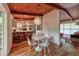 Cozy kitchen with island, breakfast bar, stainless appliances, and an adjoining living room at 3348 Lynnray Dr, Atlanta, GA 30340