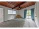 Spacious main bedroom features carpeting, ceiling fan, sliding doors and an outdoor view at 3348 Lynnray Dr, Atlanta, GA 30340
