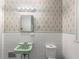 Vintage bathroom with green fixtures and tiled walls at 2129 Fairhaven Ne Cir, Atlanta, GA 30305