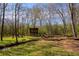 A beautiful land featuring a creek, grassy areas and a raised treehouse at 2275 Barrett Dr, Cumming, GA 30040