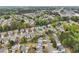 Residential neighborhood with a mix of home styles, green landscaping, and proximity to a nearby shopping center at 4845 Weathervane Dr, Alpharetta, GA 30022