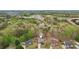 An aerial view of a neighborhood with mature trees and a pond adding natural beauty to the setting at 1145 Prospect Mill Dr, Lawrenceville, GA 30043