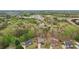 Aerial perspective of homes surrounded by trees and a pond, in a residential neighborhood with community amenities at 1145 Prospect Mill Dr, Lawrenceville, GA 30043
