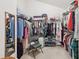 Walk-in closet with organized shelves and hanging space for clothes, shoes, and accessories at 1145 Prospect Mill Dr, Lawrenceville, GA 30043