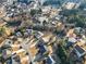 Aerial view of a residential neighborhood featuring a cul-de-sac and well-spaced homes at 416 Pine Log Ct, Canton, GA 30115
