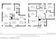 Detailed floor plan showcasing the layout of a two-story home including room dimensions at 416 Pine Log Ct, Canton, GA 30115