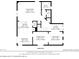 Detailed floor plan showcasing the layout of the home's main level, including a kitchen and dining area at 416 Pine Log Ct, Canton, GA 30115