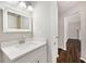 Bathroom with new lighting, quartz countertops, new sink, new faucet and freshly painted at 508 Sutters Mill Rd, Stone Mountain, GA 30087