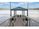 View of the dock, which has a covered area with views of the lake at 5500 Mccoy Nw Rd # 15, Acworth, GA 30101