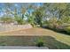 Large backyard is framed by a wood fence and mature trees at 2742 Oakland Ter, Decatur, GA 30032