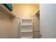 Walk-in closet with shelving unit and storage space at 408 Smokerise Se Cir, Marietta, GA 30067