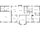 Detailed floor plan layout showcasing the distribution of rooms, including the kitchen, bedrooms, and living spaces at 160 Benjamin Cir, Fayetteville, GA 30214