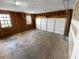 Spacious garage with a new white door at 160 Benjamin Cir, Fayetteville, GA 30214
