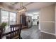 Open dining area next to the kitchen with access to an outdoor deck, great for entertaining at 4520 Jackybell Trl, Decatur, GA 30034
