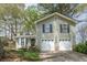 Charming exterior view featuring a well-maintained lawn and a two-car garage at 4520 Jackybell Trl, Decatur, GA 30034