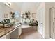 Bright bathroom features a dual sink vanity, soaking tub, and natural light from the window at 4829 Thicket Nw Path, Acworth, GA 30102