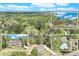 An aerial view shows a home and amenities, including a tennis court, lake, and pool at 2830 Willow Hill Ct, Cumming, GA 30040