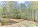 A view of a large backyard with mature trees at 2830 Willow Hill Ct, Cumming, GA 30040