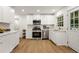 Well-lit kitchen with stainless steel appliances and white cabinets at 2905 Dale Creek Drive Nw, Atlanta, GA 30318