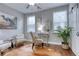 Bright office boasts natural light, a ceiling fan, and hardwood floors for comfortable working at 433 Cranleigh Se Rdg, Smyrna, GA 30080