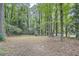 Expansive backyard surrounded by mature trees provides privacy and ample space for recreation at 2184 Pemberton Sw Rd, Atlanta, GA 30331