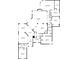 First floor plan featuring a living room, dining area, kitchen, Gathering room, and bedrooms at 6060 Masters Club Dr, Suwanee, GA 30024