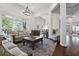 Bright living room featuring high ceilings, large windows, and elegant furnishings at 6060 Masters Club Dr, Suwanee, GA 30024