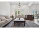 Inviting living room with large windows, comfortable seating, and stylish decor at 6060 Masters Club Dr, Suwanee, GA 30024