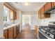 Clean kitchen showcasing stainless steel appliances and plenty of cabinet space at 9992 Neuchatel Cres, Jonesboro, GA 30238