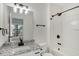 Bathroom featuring a granite countertop and a combined shower and tub at 2864 Parkway Close, Lithonia, GA 30058