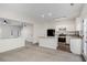 Open concept kitchen features granite countertops and new stainless steel appliances at 2864 Parkway Close, Lithonia, GA 30058