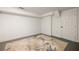 Spacious unfinished basement with painted floors and walls provides an open canvas for customization and creativity at 417 Lynnhaven Sw Dr, Atlanta, GA 30310