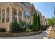 Attractive brick townhomes with covered entries and well maintained landscaping at 1962 Bainbridge Ln, Atlanta, GA 30345
