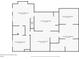 Basement floor plan showing unfinished basement dimensions and layout at 135 High Point Walk, Atlanta, GA 30342