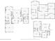 Floor plans for the first floor, second floor, and basement of a residential home at 135 High Point Walk, Atlanta, GA 30342