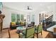 Inviting living room with a fireplace, large windows, and comfortable seating arrangements at 135 High Point Walk, Atlanta, GA 30342