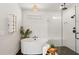 Luxurious bathroom with freestanding tub, walk-in shower, and modern finishes at 2200 Cortland Rd, Milton, GA 30009