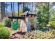 Entrance to Lakeside at Crabapple featuring flowers, shrubs, and a stone sign at 2200 Cortland Rd, Milton, GA 30009